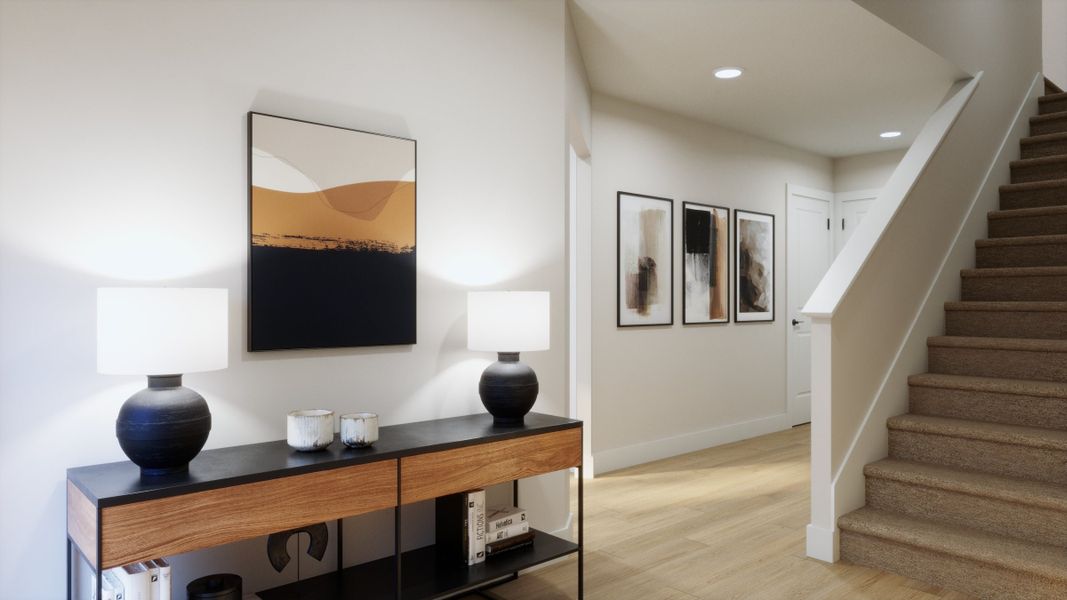Representative furnished interior of a home built from the B End Unit by Trumark Homes in Hillcrest Creek, Arvada (Image 7).