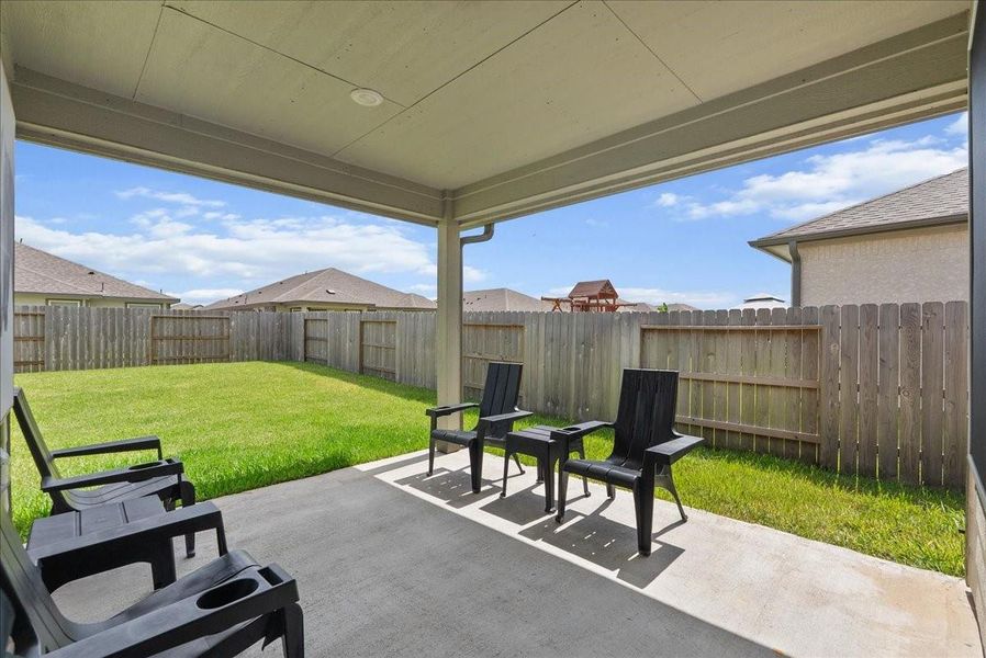 Exterior details and patio area of a home in , Texas City (Image 23). Exterior details and patio area of a home in , Texas City (Image 23).