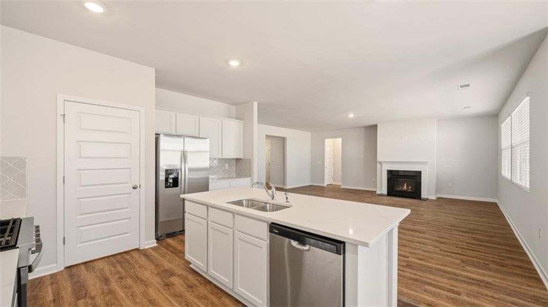Furnished interior view inside a new home in Kingston Ranch at Lake Oconee, Buckhead (Image 5).