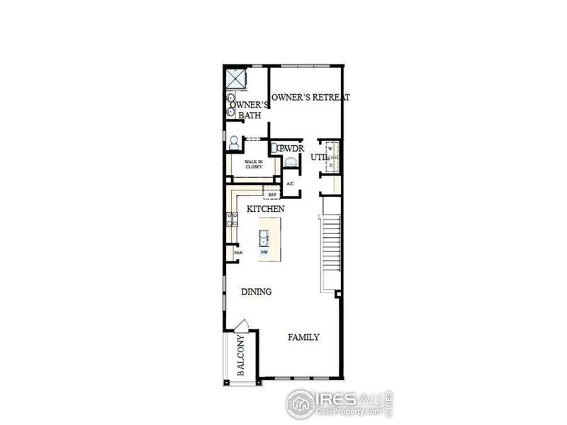 2D floor plan layout of this home in , Loveland, CO (Image 5).