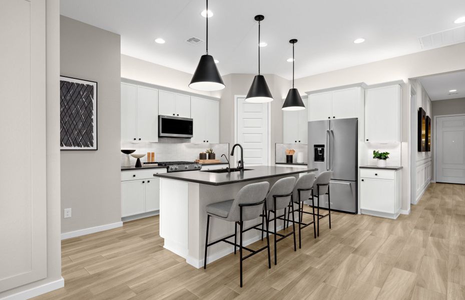 Representative furnished interior of a home built from the Verbena by Pulte Homes in Regent Hills - Meadow Series, Buckeye (Image 7).