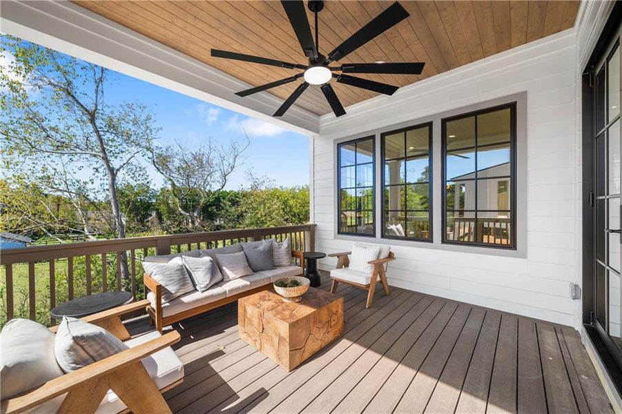 Exterior details and patio area of a home in Echo at Crabapple, Milton (Image 3).