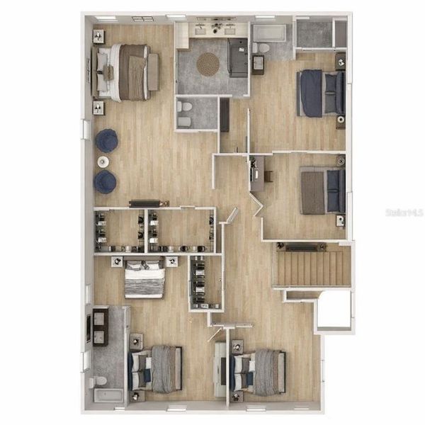 2D floor plan layout of this home in , Tampa, FL (Image 4). 2D floor plan layout of this home in , Tampa, FL (Image 4).