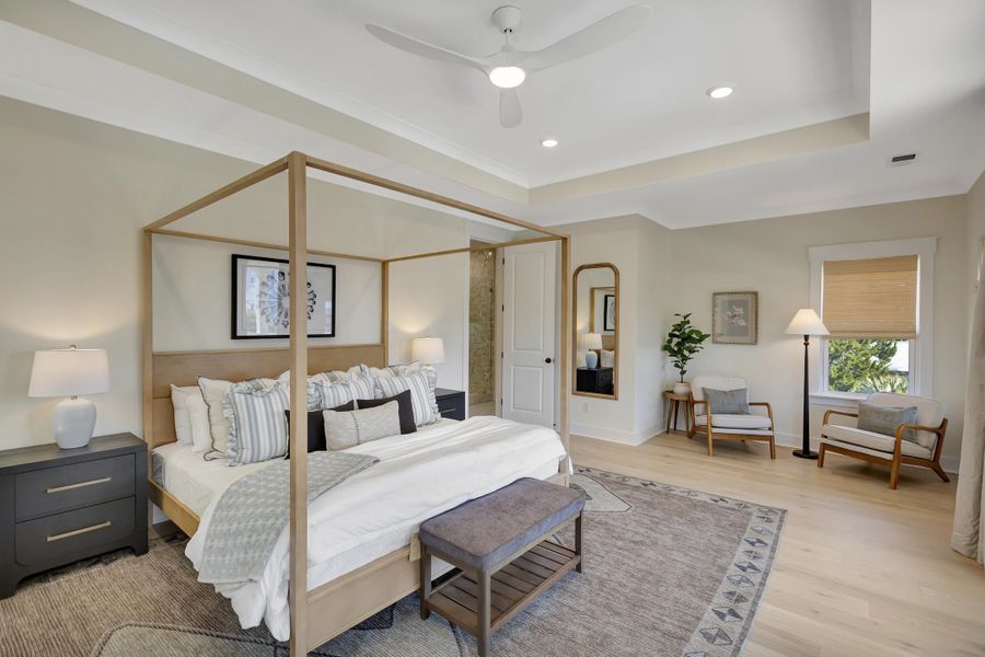 Furnished interior view inside a new home in , Isle Of Palms (Image 37).