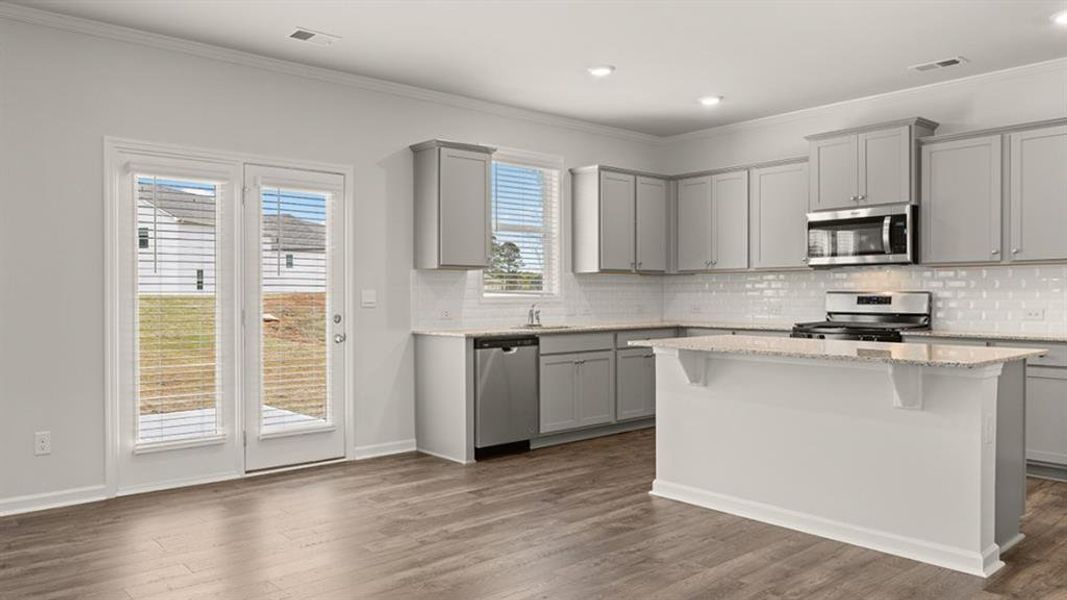 Furnished interior view inside a new home in Braselton Village, Braselton (Image 13). Furnished interior view inside a new home in Braselton Village, Braselton (Image 13).