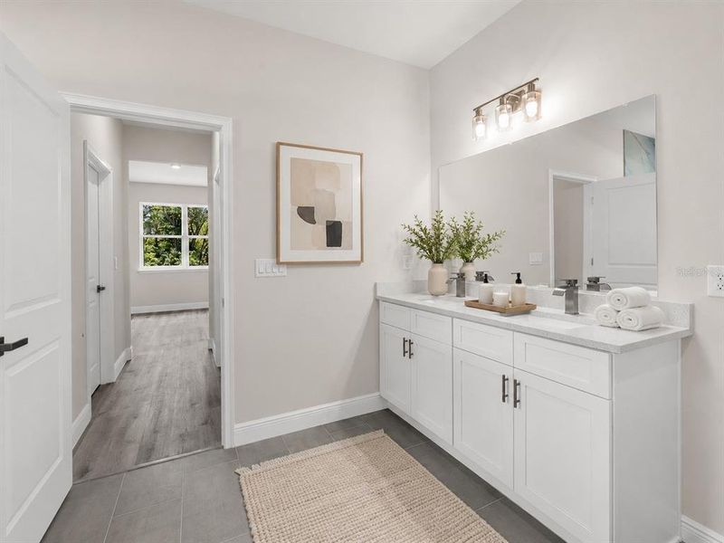 Furnished interior view inside a new home in , Citrus Springs (Image 38).