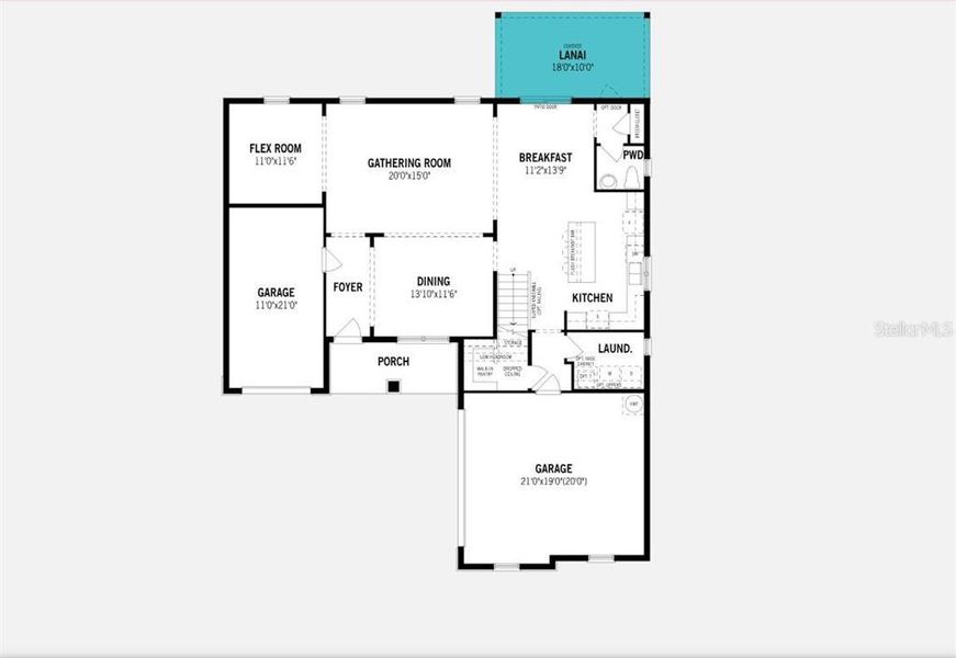 Pensacola Floorplan - First Floor