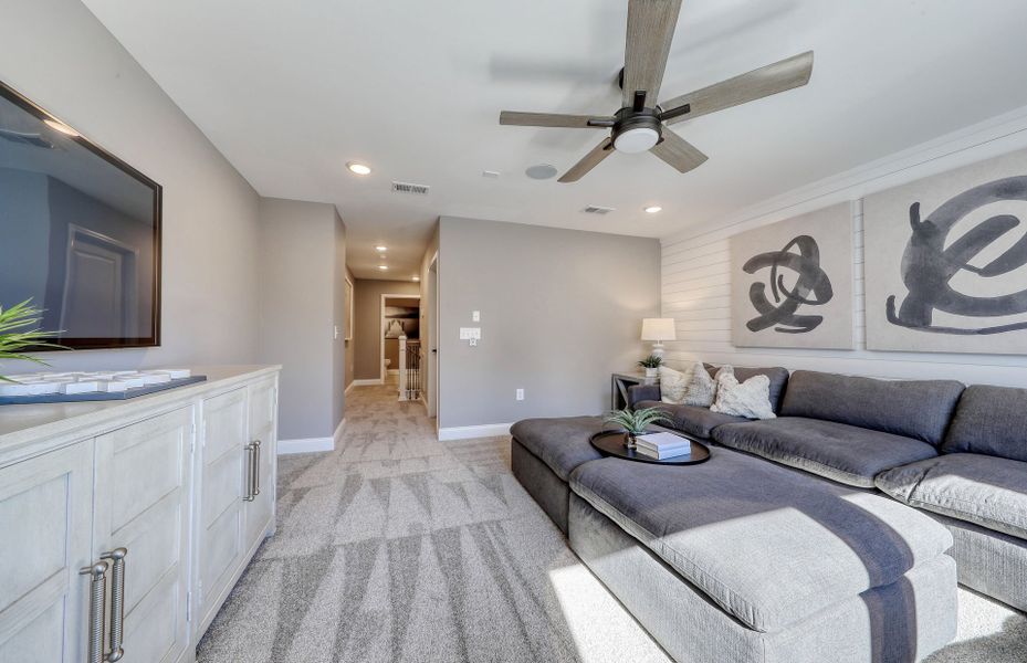 Furnished interior view inside a new home in Waterways, Richmond Hill (Image 21).