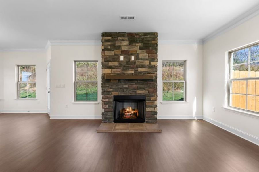 Spacious, unfurnished interior of a new home in Miller's Reserve, Winston-Salem (Image 45).