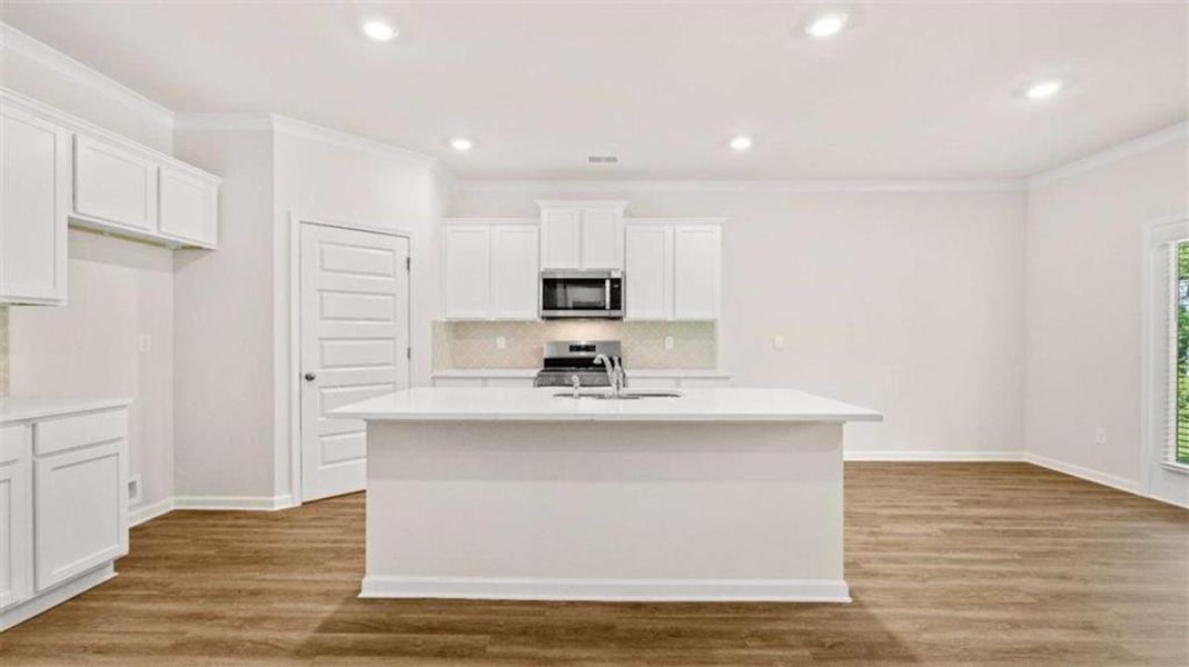 Furnished interior view inside a new home in Independence, Loganville (Image 6). Furnished interior view inside a new home in Independence, Loganville (Image 6).