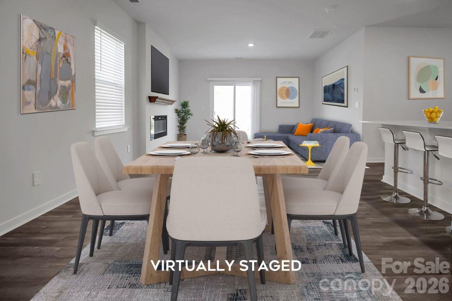 Furnished interior view inside a new home in , Kings Mountain (Image 8).