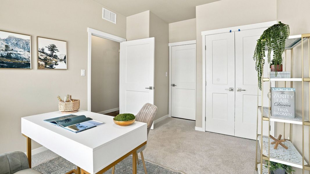 Representative furnished interior of a home built from the Gladstone by Epcon Communities in The Courtyards at Oak Grove, Durham (Image 6). Representative furnished interior of a home built from the Gladstone by Epcon Communities in The Courtyards at Oak Grove, Durham (Image 6).