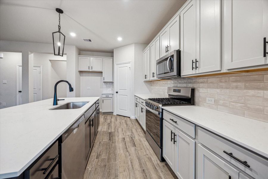 Furnished interior view inside a new home in Elyson, Katy (Image 4).