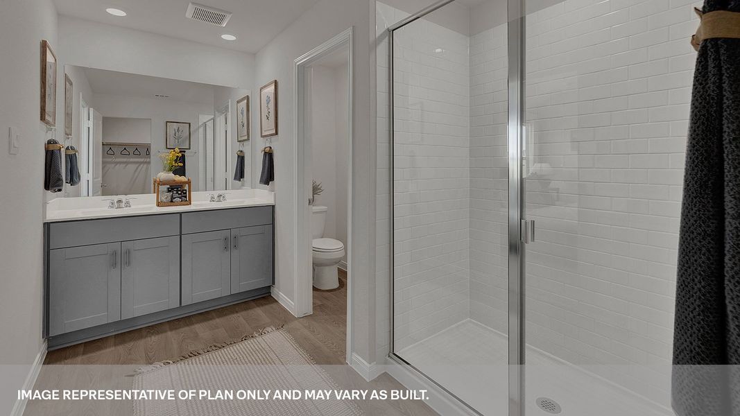 Furnished interior view inside a new home in Whisper South, San Marcos (Image 13).