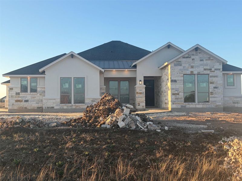 In-progress construction of a new home in Leander Estates, Leander, TX (Image 7).
