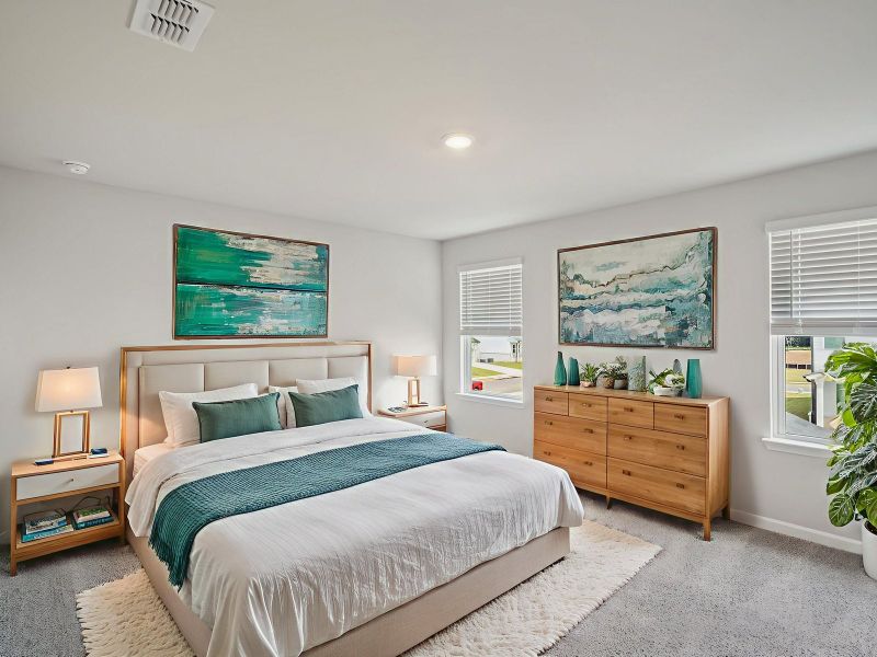 Furnished interior view inside a new home in Northwoods at Mirror Lake, Villa Rica (Image 8).