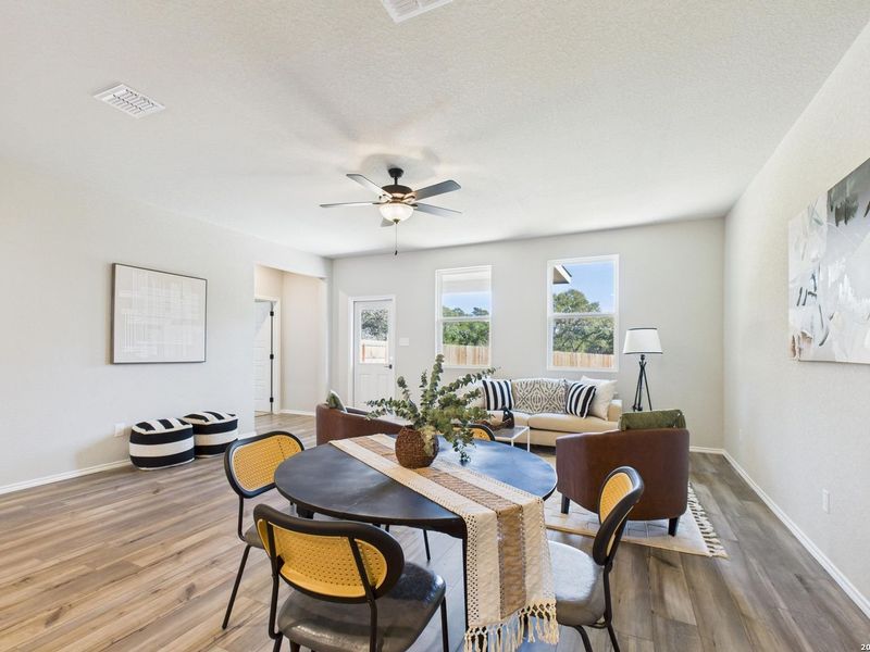 Furnished interior view inside a new home in Bricewood, San Antonio (Image 16).