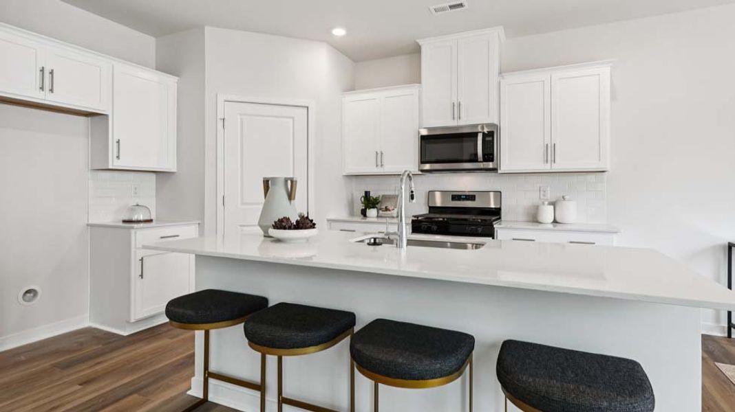Furnished interior view inside a new home in Reedy Creek Preserve, Charlotte (Image 8).