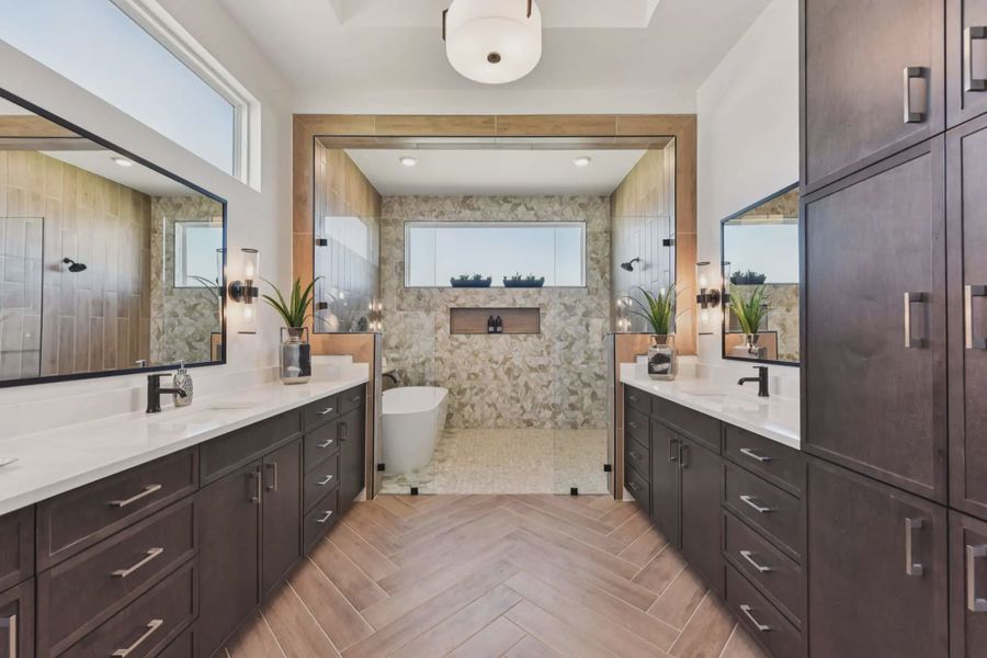 Representative furnished interior of a home built from the Franklin by Chesmar Homes in Feathergrass, Fulshear (Image 14).