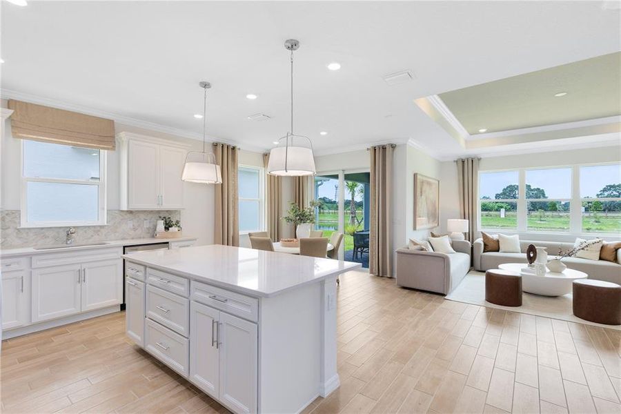 Furnished interior view inside a new home in Sunrise Estates, West Melbourne (Image 9).