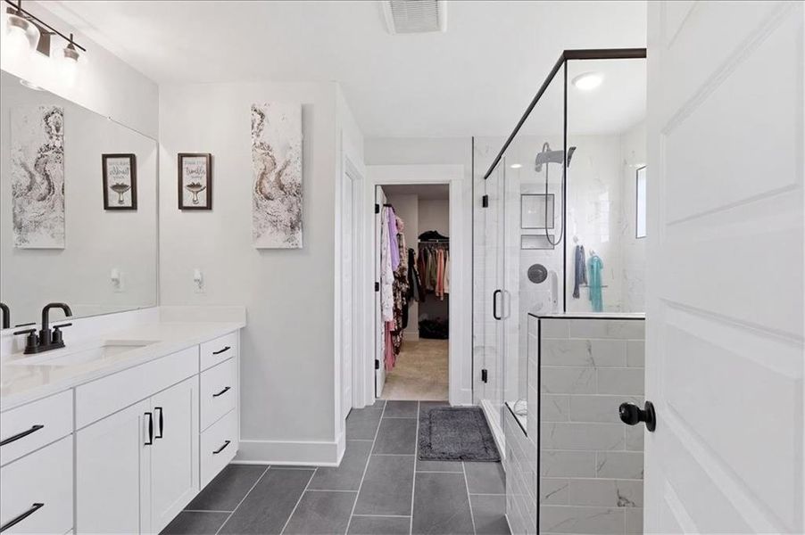 Furnished interior view inside a new home in , Hoschton (Image 18).