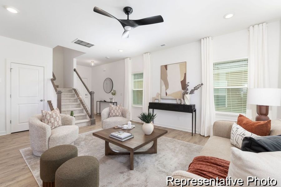 Furnished interior view inside a new home in Reeves Crossing, St. George (Image 7). Furnished interior view inside a new home in Reeves Crossing, St. George (Image 7).