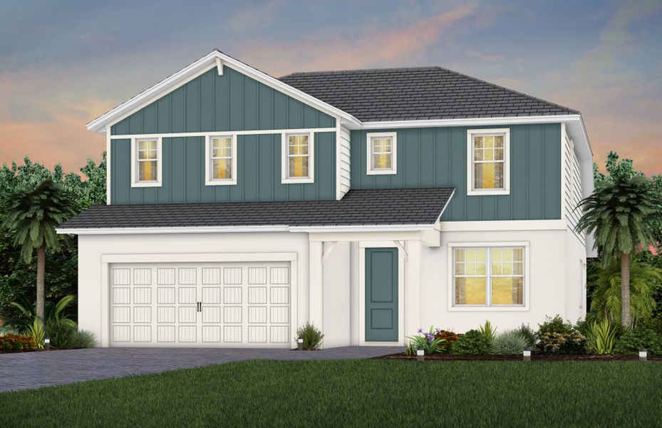 Representative exterior photo of a completed home built from the Burbank by Pulte Homes in SeaFlower, Bradenton, FL (Image 24). Representative exterior photo of a completed home built from the Burbank by Pulte Homes in SeaFlower, Bradenton, FL (Image 24).