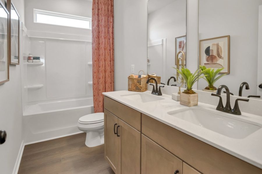 Furnished interior view inside a new home in The Oaks, Clarksville (Image 29).
