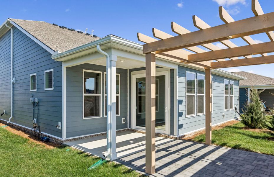 Exterior details and patio area of a home in Del Webb Southern Harmony, Murfreesboro (Image 25).