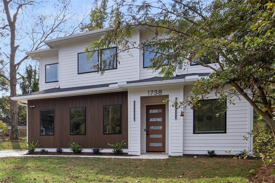 Exterior details and patio area of a home in , Atlanta (Image 25). Exterior details and patio area of a home in , Atlanta (Image 25).