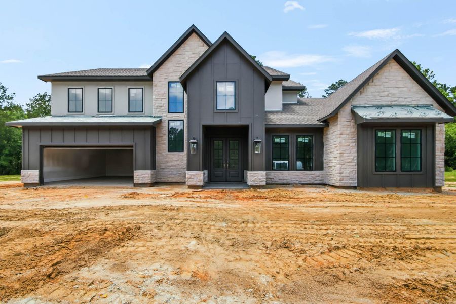 In-progress construction of a new home in Two Step Farm, Montgomery, TX (Image 25).