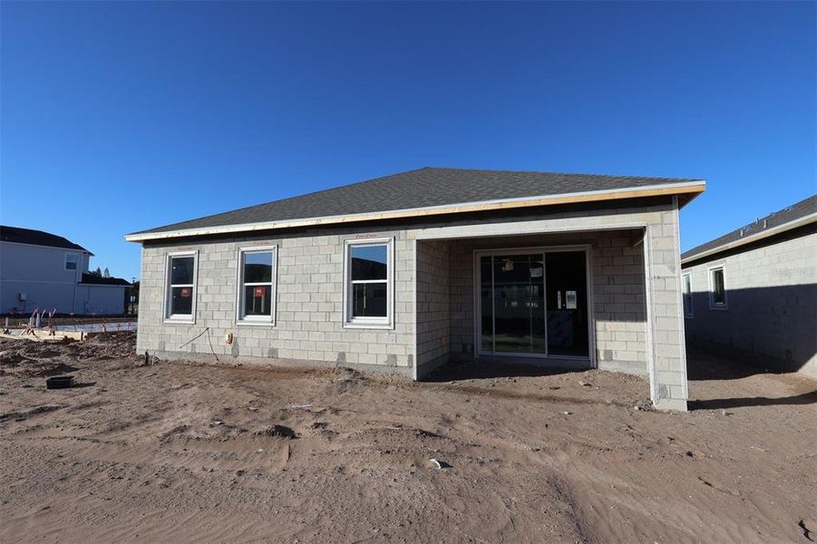 In-progress construction of a new home in Center Lake on the Park, St. Cloud, FL (Image 7).