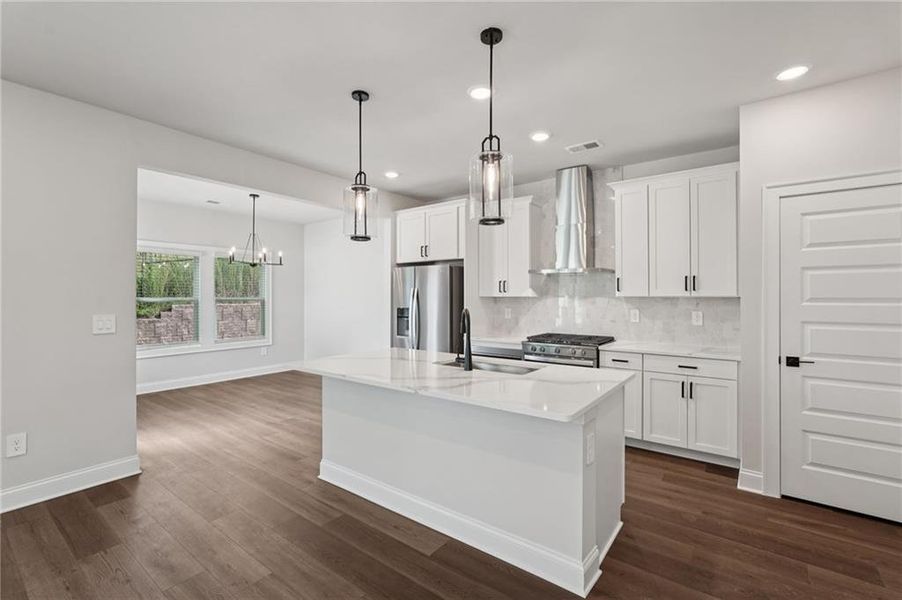 Furnished interior view inside a new home in Hemingway - Reserve Series, Cumming (Image 11).