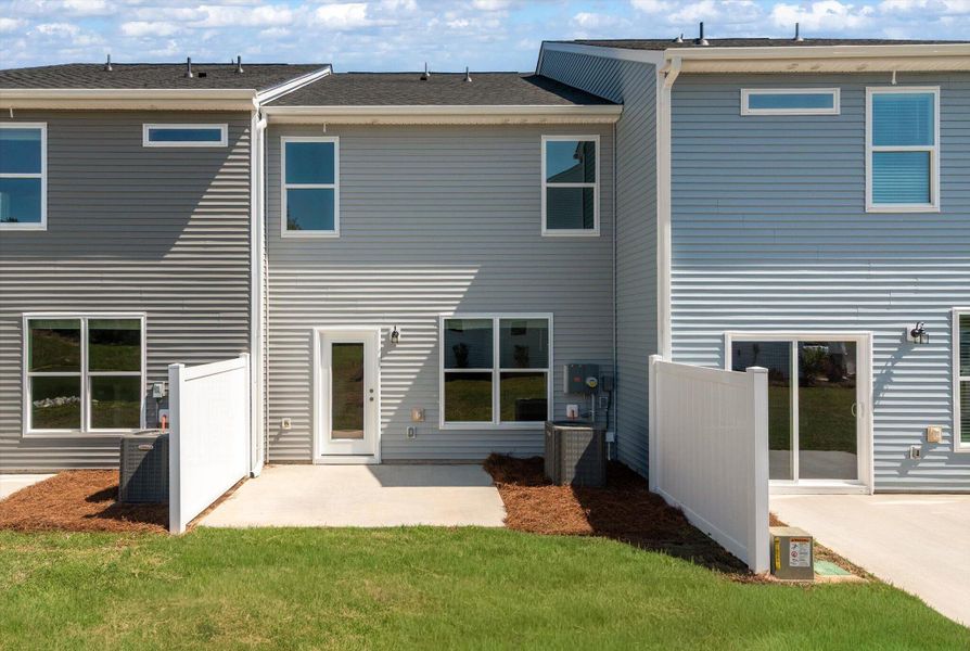 Exterior details and patio area of a home in The Landings at Montague, Goose Creek (Image 23).