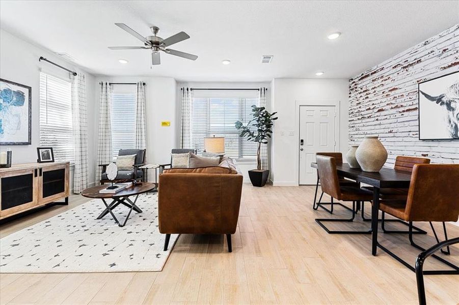 Furnished interior view inside a new home in Heartland Townhomes, Heartland (Image 11).