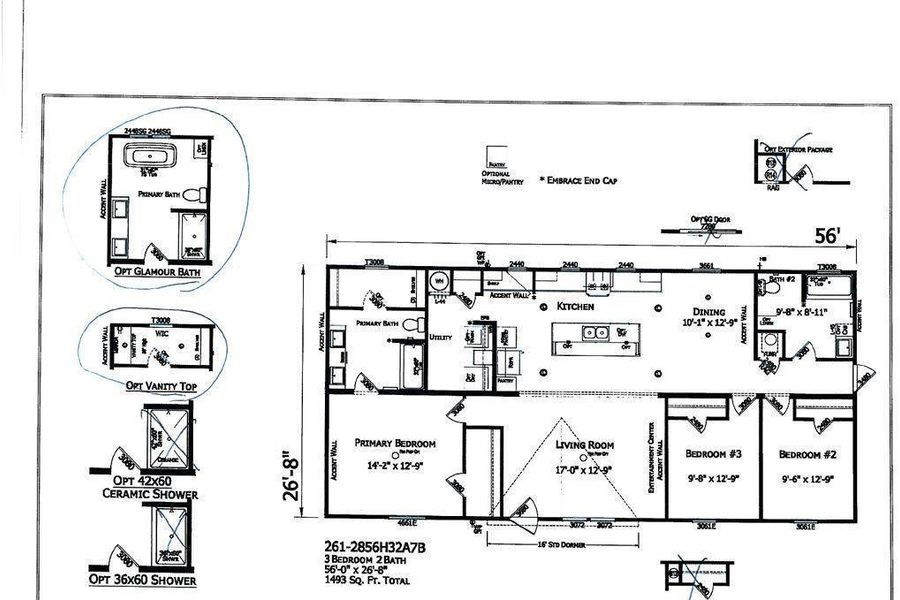 2D floor plan layout of this home in , Okeechobee, FL (Image 3). 2D floor plan layout of this home in , Okeechobee, FL (Image 3).
