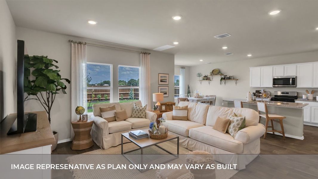 Furnished interior view inside a new home in Trails at Wildhorse, Austin (Image 8).