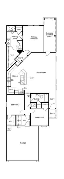 2D floor plan layout of this home in Salerno - Heritage Collection, Round Rock, TX (Image 3). 2D floor plan layout of this home in Salerno - Heritage Collection, Round Rock, TX (Image 3).
