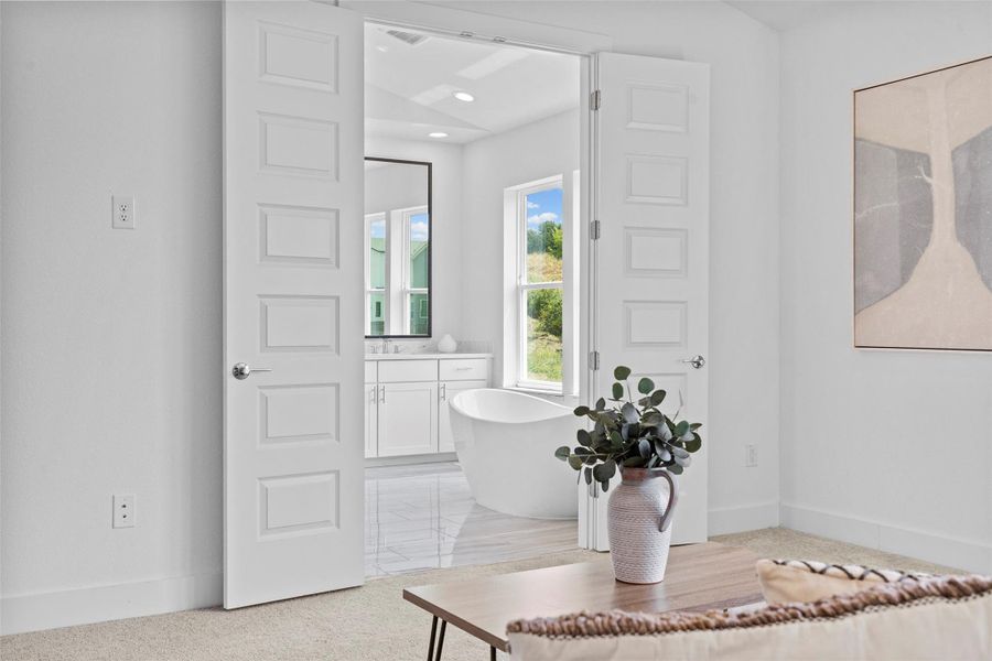 Furnished interior view inside a new home in Agave, Austin (Image 8).