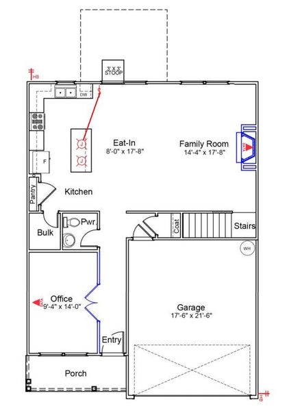 2D floor plan layout of this home in , Summerville, SC (Image 6).