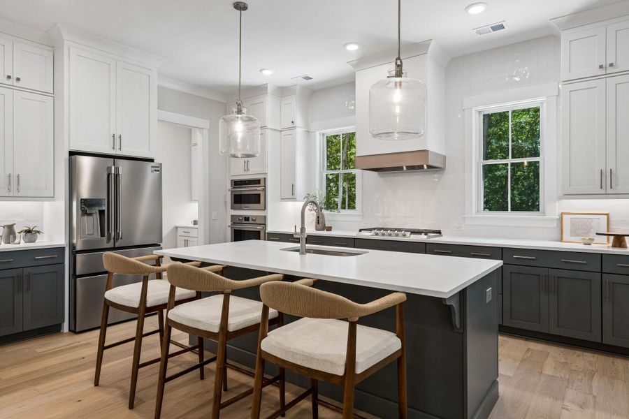 Furnished interior view inside a new home in , Charleston (Image 9).