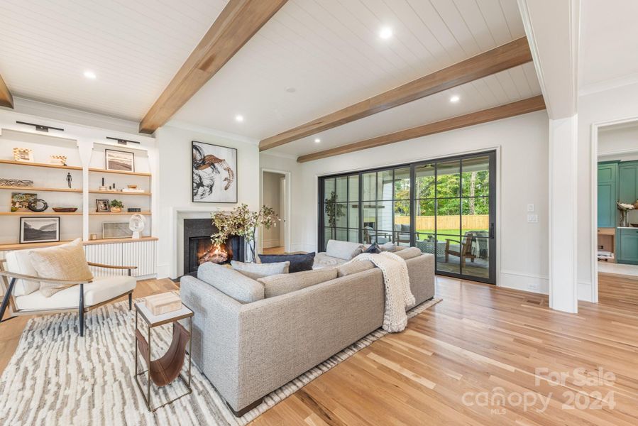 Living Room + Gas Fireplace