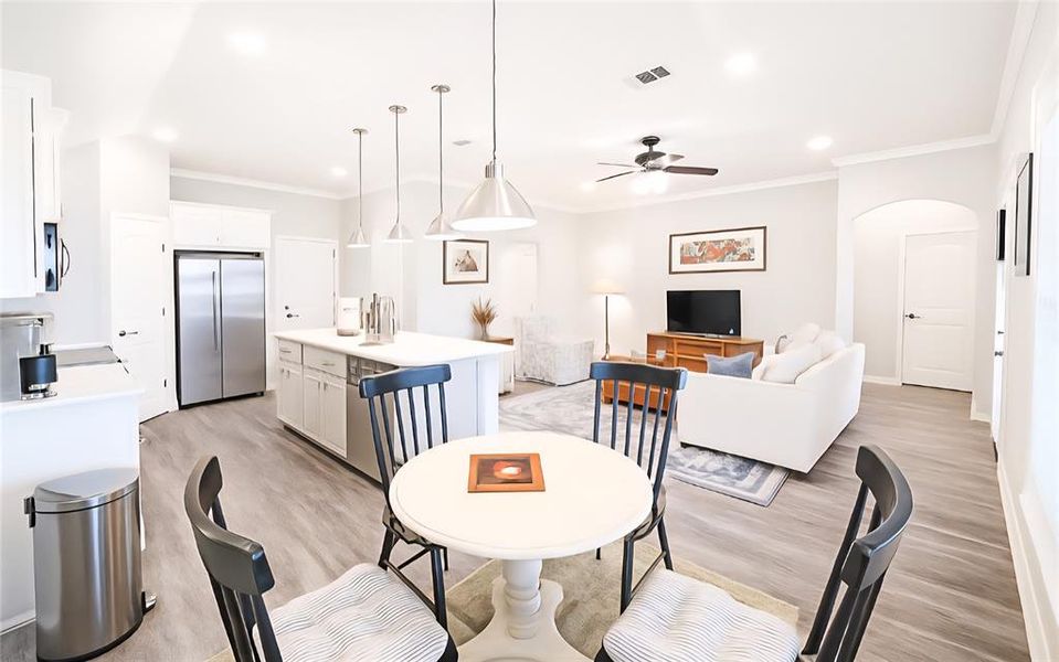 Furnished interior view inside a new home in , Greenville (Image 13). Furnished interior view inside a new home in , Greenville (Image 13).