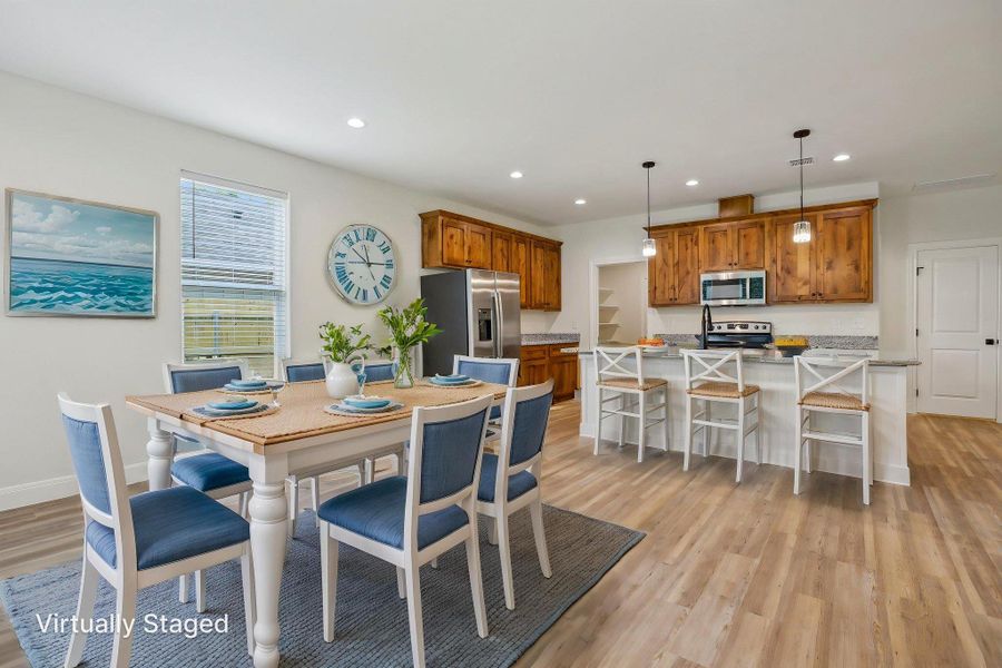 Virtually Staged Dining Area