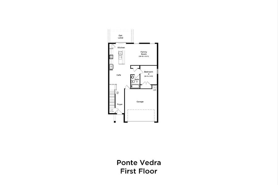 2D floor plan layout for the Ponte Verde by DRB Homes in Willowbrook North, Winter Haven, FL (Image 3). 2D floor plan layout for the Ponte Verde by DRB Homes in Willowbrook North, Winter Haven, FL (Image 3).