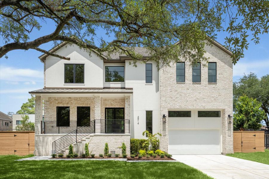 Front exterior of a new home in , Houston, TX, highlighting curb appeal (Image 2).