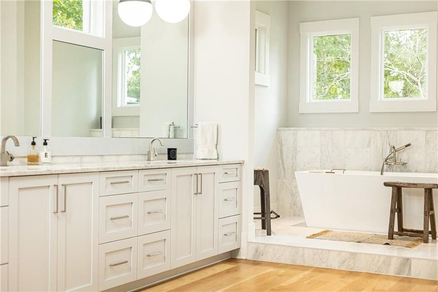 Furnished interior view inside a new home in , Marietta (Image 60).