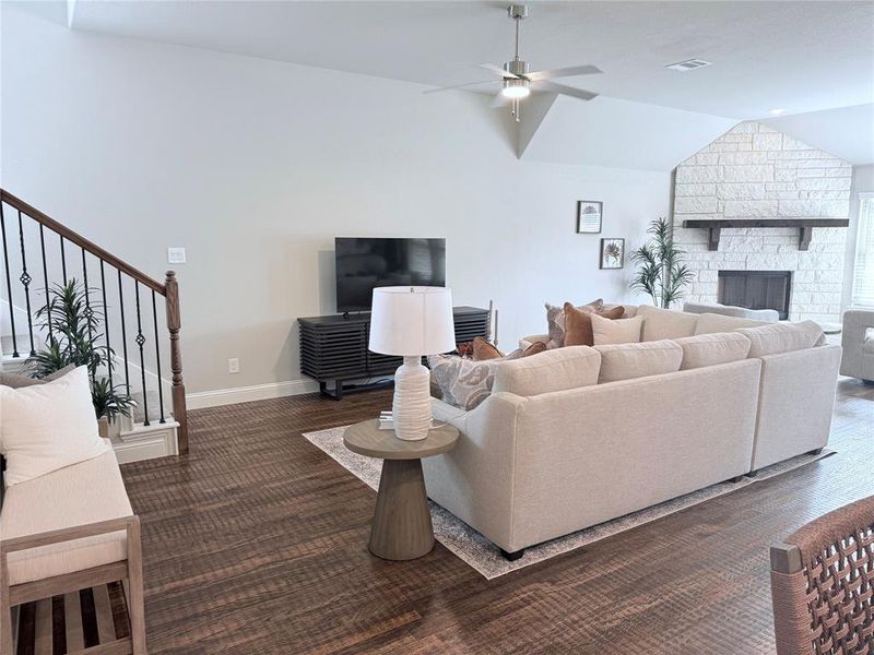 Furnished interior view inside a new home in , Godley (Image 3).