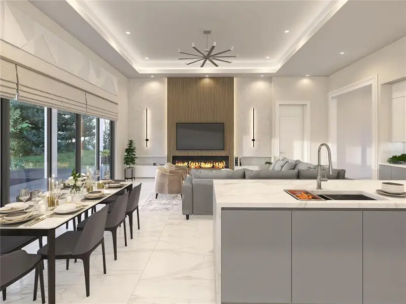 Furnished interior view inside a new home in , Port Charlotte (Image 4). Furnished interior view inside a new home in , Port Charlotte (Image 4).