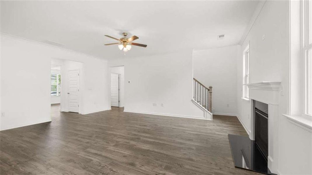 Spacious, unfurnished interior of a new home in Water Oak Estates, Lawrenceville (Image 19). Spacious, unfurnished interior of a new home in Water Oak Estates, Lawrenceville (Image 19).